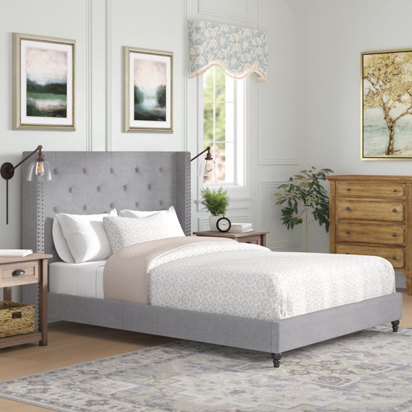 Winston Porter Priestley Upholstered Platform Bed & Reviews Wayfair